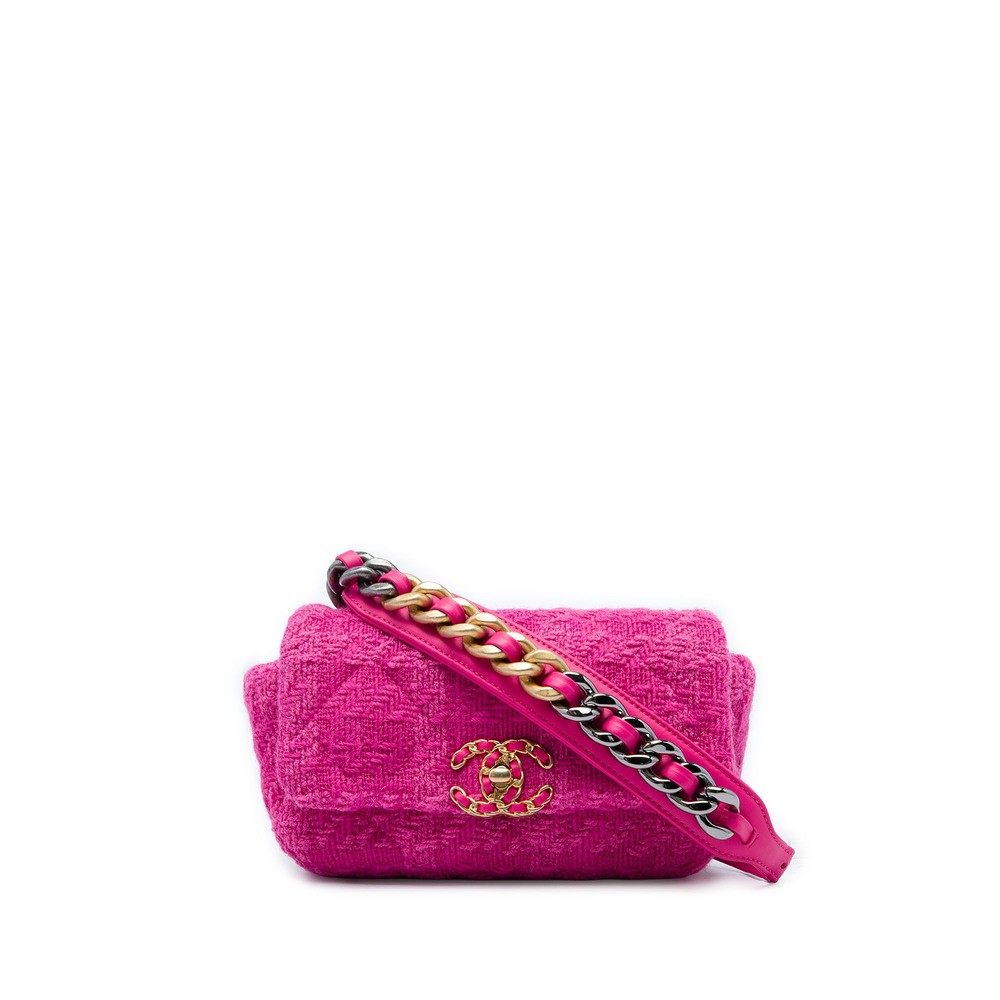 Pre-Loved Chanel Tweed 19 Belt Bag